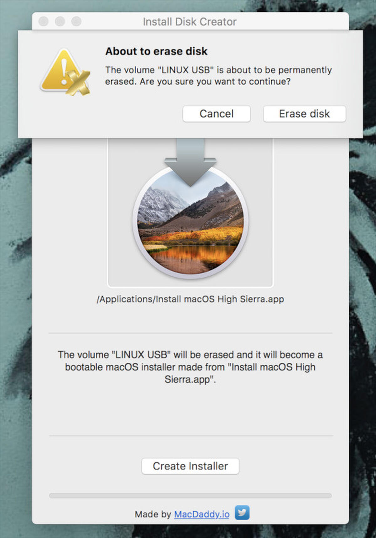 usb installer for mac